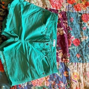 Carve Designs Teal Jean Shorts